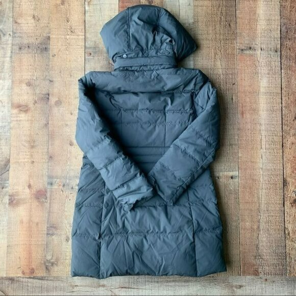 Olivia Hassler women’s long length warm winter puffer coat - S - Picture 6 of 6